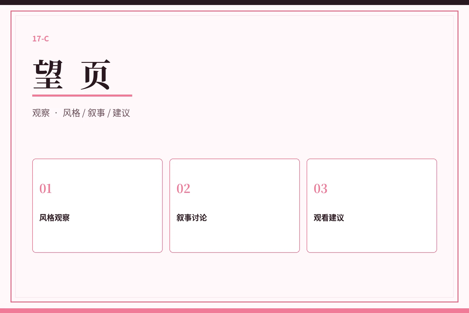 17C望页编辑观察